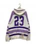SUPREME (シュプリーム) USA Zip Up Hooded Sweater ホワイト・ライトパープル サイズ:M：20000円