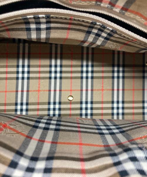 Burberrys（バーバリーズ）Burberrys (バーバリーズ) レザーミニボストンバッグ ブラックの古着・服飾アイテム