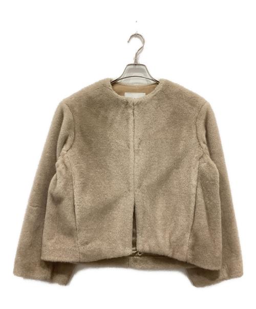 SLOBE IENA（スローブ イエナ）SLOBE IENA (スローブ イエナ) Mink Fake fur Coat ベージュ サイズ:FREEの古着・服飾アイテム