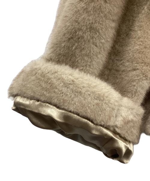 SLOBE IENA（スローブ イエナ）SLOBE IENA (スローブ イエナ) Mink Fake fur Coat ベージュ サイズ:FREEの古着・服飾アイテム