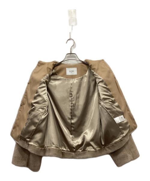 SLOBE IENA（スローブ イエナ）SLOBE IENA (スローブ イエナ) Mink Fake fur Coat ベージュ サイズ:FREEの古着・服飾アイテム