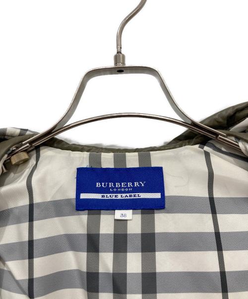BURBERRY BLUE LABEL（バーバリー ブルー レーベル）BURBERRY BLUE LABEL (バーバリー ブルー レーベル) 中綿ベスト カーキ サイズ:38の古着・服飾アイテム