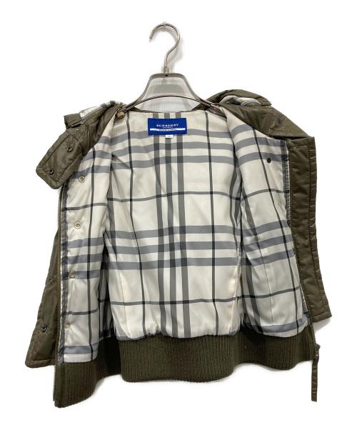 BURBERRY BLUE LABEL（バーバリー ブルー レーベル）BURBERRY BLUE LABEL (バーバリー ブルー レーベル) 中綿ベスト カーキ サイズ:38の古着・服飾アイテム