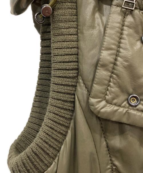 BURBERRY BLUE LABEL（バーバリー ブルー レーベル）BURBERRY BLUE LABEL (バーバリー ブルー レーベル) 中綿ベスト カーキ サイズ:38の古着・服飾アイテム