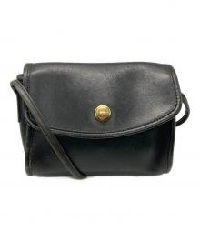 COACH（コーチ）の古着「グローブレザーショルダーバッグ」｜ブラック