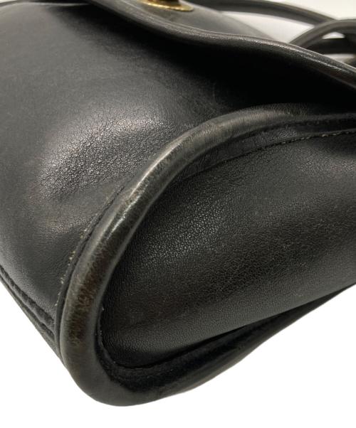 COACH（コーチ）COACH (コーチ) グローブレザーショルダーバッグ ブラックの古着・服飾アイテム