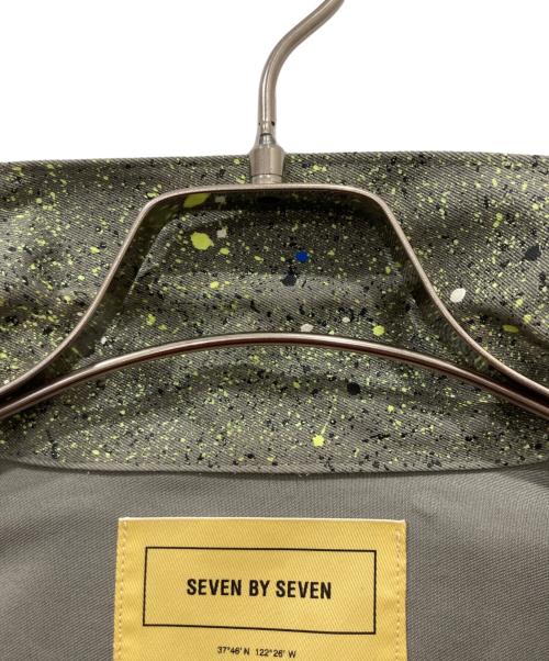seven by seven（セブンバイセブン）seven by seven (セブンバイセブン) スプラッシュペント1stデニムジャケット グリーン×グレー サイズ:Sの古着・服飾アイテム