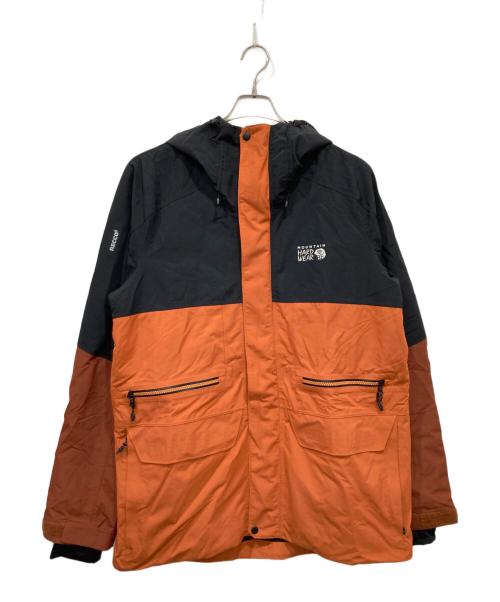 MOUNTAIN HARD WEAR（マウンテンハードウェア）MOUNTAIN HARD WEAR (マウンテンハードウェア) ファーストトラックスジャケット ブラウン×ブラック サイズ:Lの古着・服飾アイテム