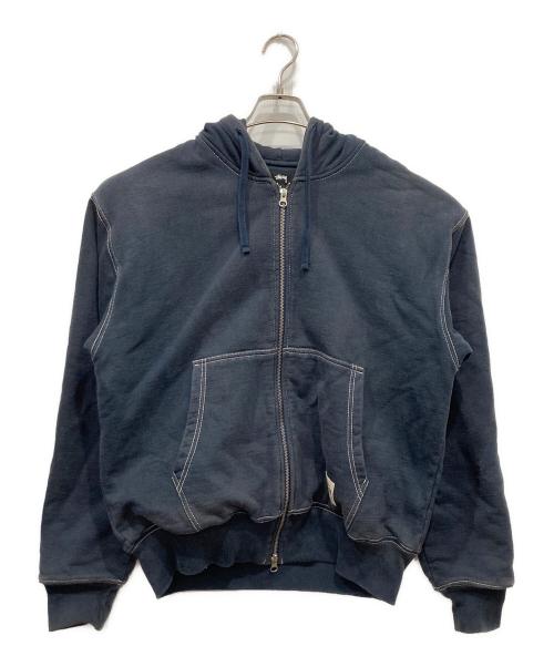 stussy（ステューシー）stussy (ステューシー) ジップパーカー ネイビー サイズ:Sの古着・服飾アイテム