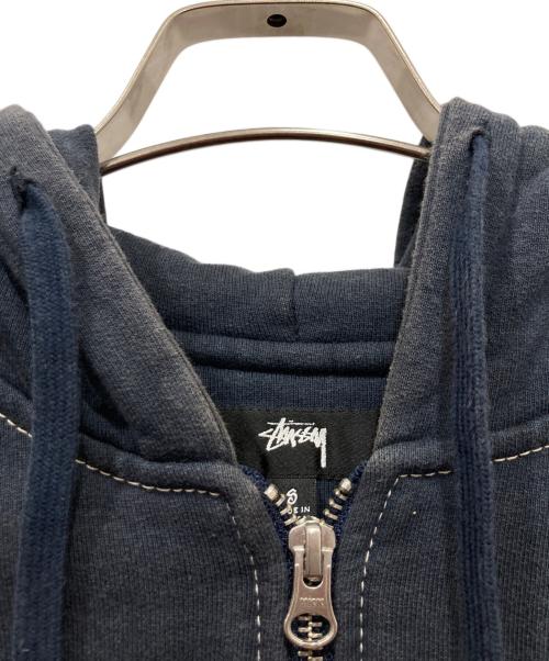 stussy（ステューシー）stussy (ステューシー) ジップパーカー ネイビー サイズ:Sの古着・服飾アイテム