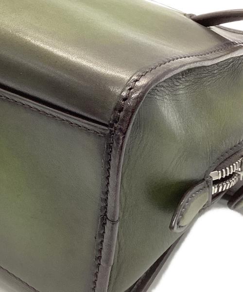 Berluti（ベルルッティ）Berluti (ベルルッティ) モーニングスクリットレザートイレタリーポーチ グリーンの古着・服飾アイテム