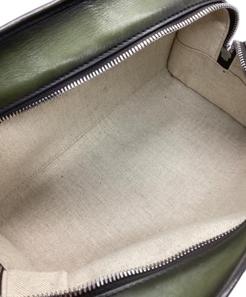 Berluti（ベルルッティ）Berluti (ベルルッティ) モーニングスクリットレザートイレタリーポーチ グリーンの古着・服飾アイテム