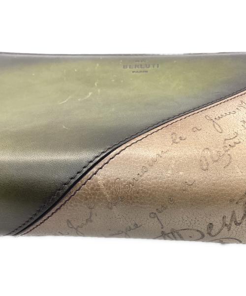 Berluti（ベルルッティ）Berluti (ベルルッティ) タリ タングラム スクリットソフトレザー オールインワン 長財布 グリーンの古着・服飾アイテム