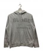 BURBERRYバーバリー）の古着「ホースフェリー ロゴ プルオーバー パーカー」｜グレー