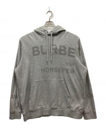 BURBERRY（バーバリー）の古着「ホースフェリー ロゴ プルオーバー パーカー」｜グレー
