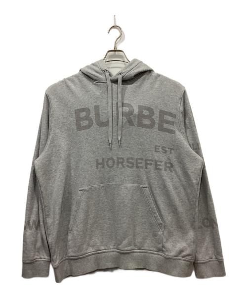 BURBERRY（バーバリー）BURBERRY (バーバリー) ホースフェリー ロゴ プルオーバー パーカー グレー サイズ:XLの古着・服飾アイテム