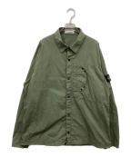 STONE ISLANDストーンアイランド）の古着「Cotton Twill Overshirt」｜カーキ
