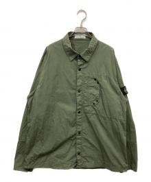 STONE ISLAND（ストーンアイランド）の古着「Cotton Twill Overshirt」｜カーキ