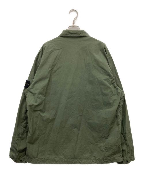 STONE ISLAND（ストーンアイランド）STONE ISLAND (ストーンアイランド) Cotton Twill Overshirt カーキ サイズ:XXLの古着・服飾アイテム
