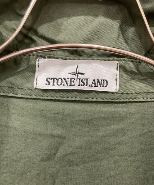 STONE ISLAND（ストーンアイランド）STONE ISLAND (ストーンアイランド) Cotton Twill Overshirt カーキ サイズ:XXLの古着・服飾アイテム
