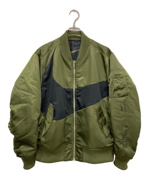 NIKE（ナイキ）NIKE (ナイキ) NSW SYNFL SWOOSH BOMBER ROUGH グリーン サイズ:Mの古着・服飾アイテム
