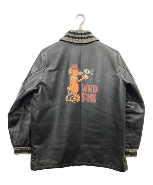 WEIRDO（ウィアード）WEIRDO (ウィアード) レザーファラオジャケット ブラック サイズ:Lの古着・服飾アイテム