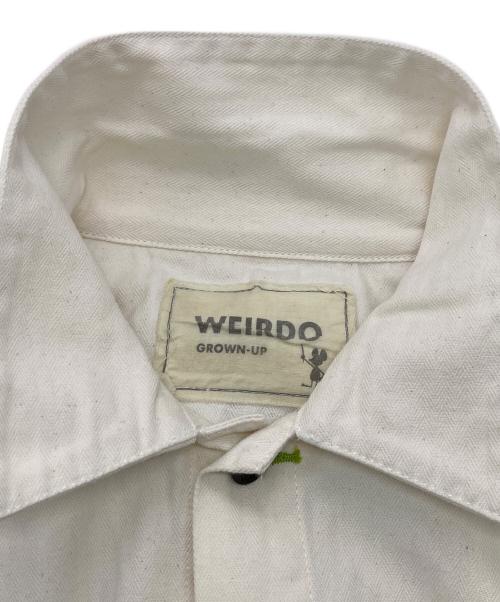 WEIRDO（ウィアード）WEIRDO (ウィアード) ペイントカバーオール ホワイト サイズ:XLの古着・服飾アイテム
