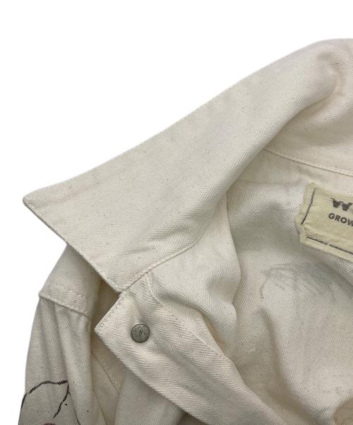 WEIRDO（ウィアード）WEIRDO (ウィアード) ペイントカバーオール ホワイト サイズ:XLの古着・服飾アイテム