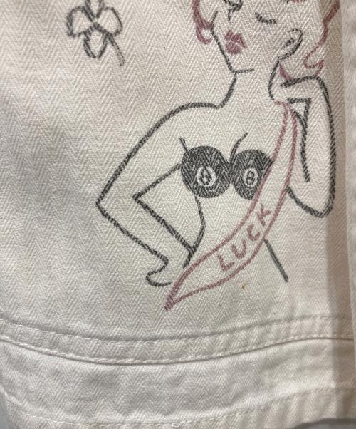 WEIRDO（ウィアード）WEIRDO (ウィアード) ペイントカバーオール ホワイト サイズ:XLの古着・服飾アイテム