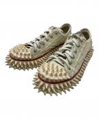 doubletダブレット）の古着「Spiky Canvas Sneaker」｜アイボリー