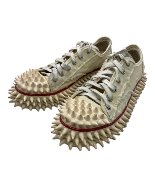 doublet（ダブレット）doublet (ダブレット) Spiky Canvas Sneaker アイボリー サイズ:28㎝の古着・服飾アイテム