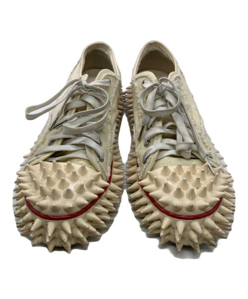 doublet（ダブレット）doublet (ダブレット) Spiky Canvas Sneaker アイボリー サイズ:28㎝の古着・服飾アイテム