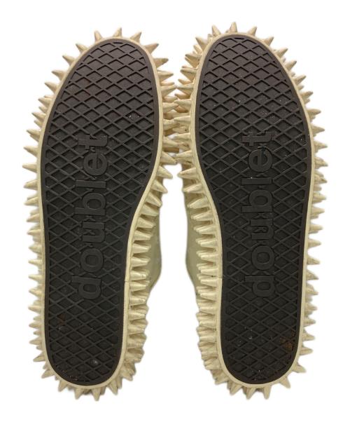 doublet（ダブレット）doublet (ダブレット) Spiky Canvas Sneaker アイボリー サイズ:28㎝の古着・服飾アイテム