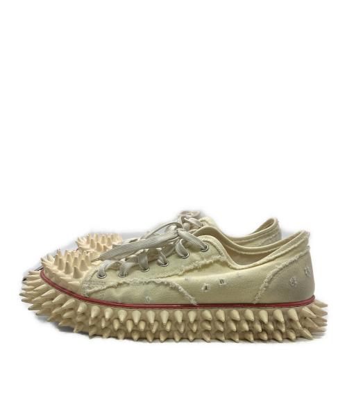 doublet（ダブレット）doublet (ダブレット) Spiky Canvas Sneaker アイボリー サイズ:28㎝の古着・服飾アイテム