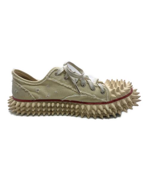 doublet（ダブレット）doublet (ダブレット) Spiky Canvas Sneaker アイボリー サイズ:28㎝の古着・服飾アイテム