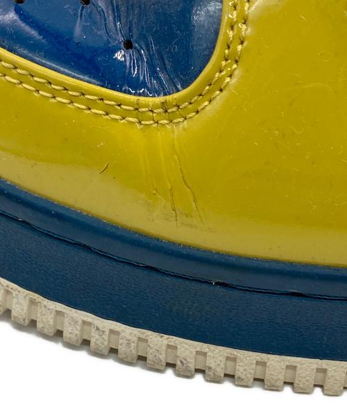 A BATHING APE（アベイシングエイプ）A BATHING APE (アベイシングエイプ) BAPE STA ベイプスターパテントスニーカー イエロー×ブルー サイズ:28㎝の古着・服飾アイテム
