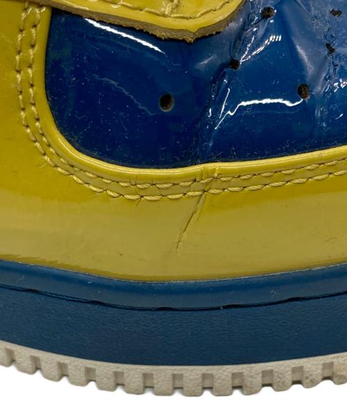 A BATHING APE（アベイシングエイプ）A BATHING APE (アベイシングエイプ) BAPE STA ベイプスターパテントスニーカー イエロー×ブルー サイズ:28㎝の古着・服飾アイテム