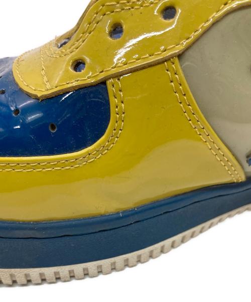 A BATHING APE（アベイシングエイプ）A BATHING APE (アベイシングエイプ) BAPE STA ベイプスターパテントスニーカー イエロー×ブルー サイズ:28㎝の古着・服飾アイテム