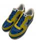 A BATHING APE（アベイシングエイプ）の古着「BAPE STA ベイプスターパテントスニーカー」｜イエロー×ブルー