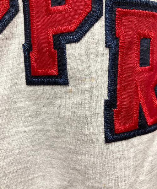 SUPREME（シュプリーム）SUPREME (シュプリーム) Hockey Hooded Sweatshirt グレー×レッド サイズ:Lの古着・服飾アイテム