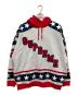 SUPREME（シュプリーム）の古着「Hockey Hooded Sweatshirt」｜グレー×レッド