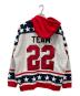 SUPREME (シュプリーム) Hockey Hooded Sweatshirt グレー×レッド サイズ:L：19000円