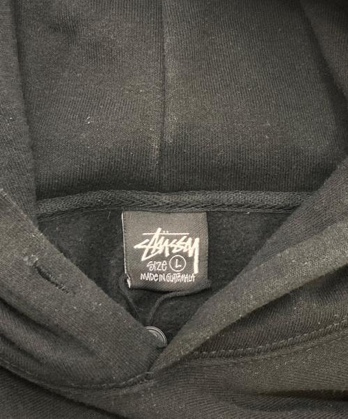 stussy（ステューシー）stussy (ステューシー) WORLD TOUR HOODIE ブラック サイズ:Lの古着・服飾アイテム