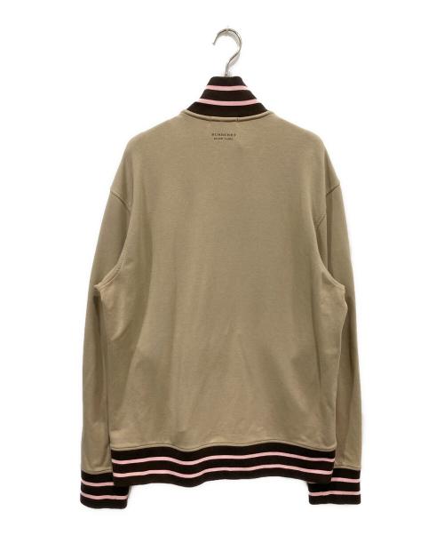BURBERRY BLACK LABEL（バーバリーブラックレーベル）BURBERRY BLACK LABEL (バーバリーブラックレーベル) ホース刺繍ジップジャケット ベージュ サイズ:3の古着・服飾アイテム