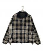 FTCエフティーシー）の古着「REVERSIBLE PLAID PUFFY JACKE」｜ブラック×グレー