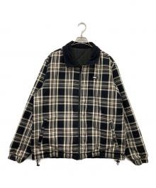 FTC（エフティーシー）の古着「REVERSIBLE PLAID PUFFY JACKE」｜ブラック×グレー