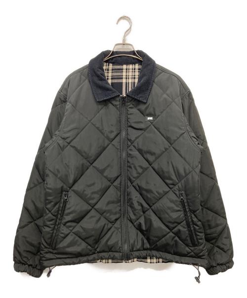 FTC（エフティーシー）FTC (エフティーシー) REVERSIBLE PLAID PUFFY JACKE ブラック×グレー サイズ:Lの古着・服飾アイテム