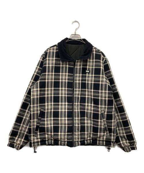 FTC（エフティーシー）FTC (エフティーシー) REVERSIBLE PLAID PUFFY JACKE ブラック×グレー サイズ:Lの古着・服飾アイテム