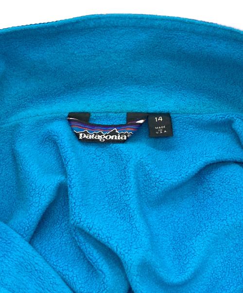 Patagonia（パタゴニア）Patagonia (パタゴニア) シェルドチンチラジャケット ブルー サイズ:14(キッズ規格)の古着・服飾アイテム