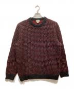 L.L.Beanエルエルビーン）の古着「バーズアイニット」｜ブラック×レッド